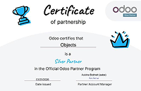 Odoo Certificate of Partnership
